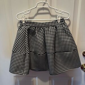 Express Black polka dot skirt